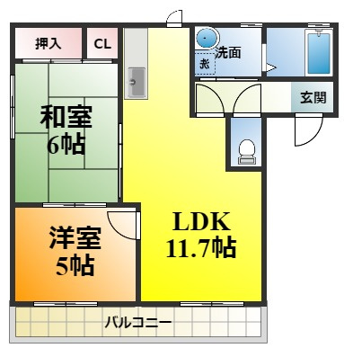 浅井ハイツの間取り
