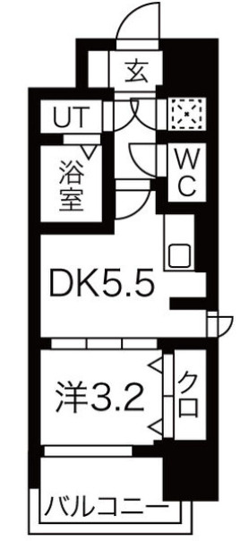 レジュールアッシュウエストレジスの間取り