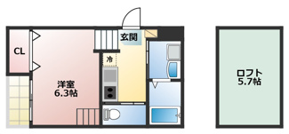 【間取り】 | エルピーダ | 略図のため、現状優先