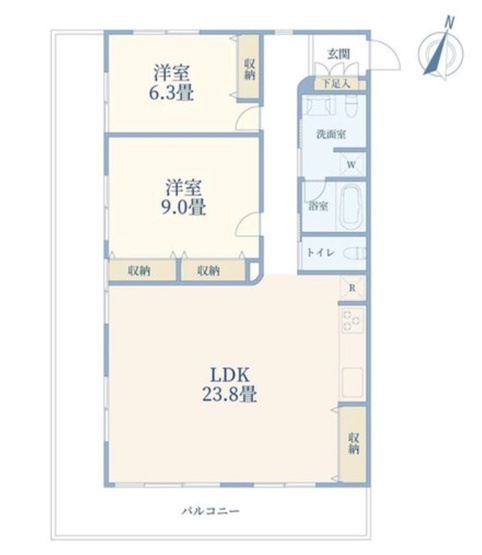 【間取り】 | ★仲介手数料無料★飛栄九段北ビル（２戸限定プレミアムレジデンス　最上階南東角住戸）
