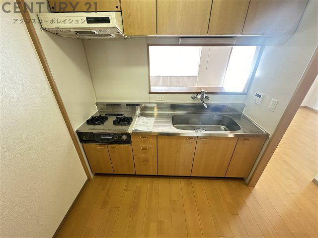 ２口ガスコンロついてます