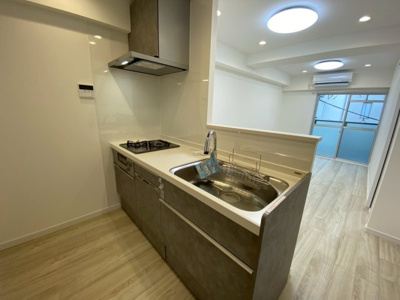 【キッチン】 | 富士見フラワーハイホーム | コンパクトなキッチンで掃除もラクラク