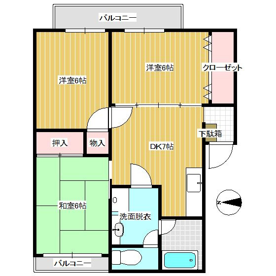 ドミールハイツの間取り