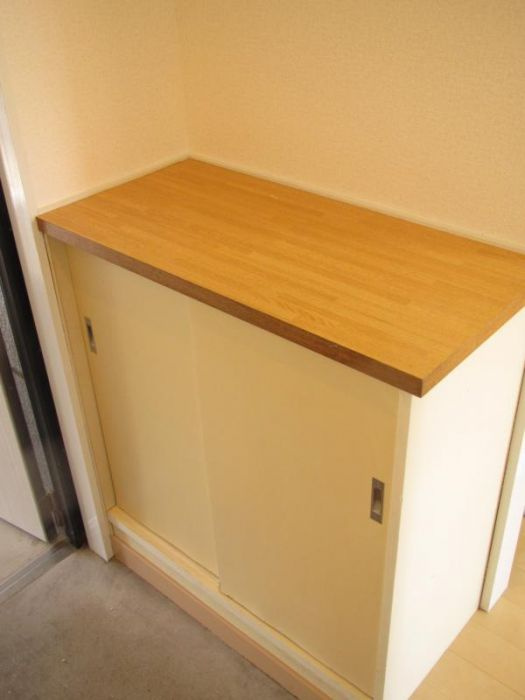 ドミールハイツの玄関