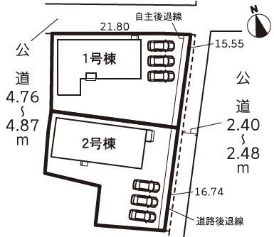 【区画図】 | 掛川市沖之須 2期 新築一戸建て 1号棟 | 1号棟の区画図です