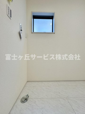【ランドリースペース】 | 静岡市清水区八千代町 新築一戸建て | 洗濯機置き場です