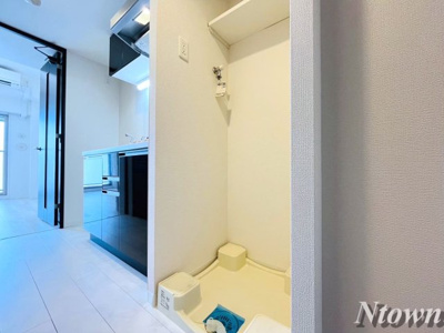 【設備】 | エステムコート名古屋新栄Ⅱアリーナ | 洗濯機置き場です。