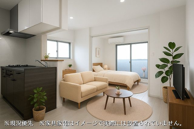 BELLA COLLINA 香椎の居間・リビング
