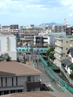 【展望】 | バルコニーからも見える西鉄大牟田線の駅までは徒歩約7分でアクセスできます