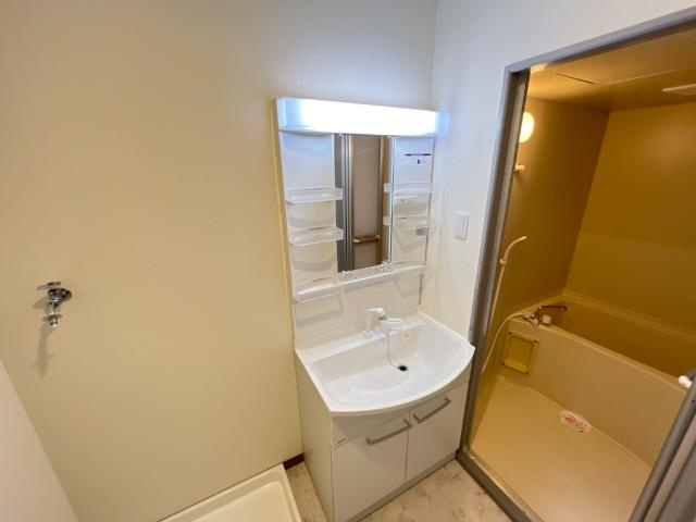 パレスさくらＢの洗面所|洗髪洗面化粧台