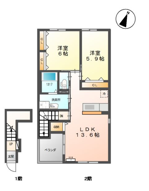 プティ・ベール　結の間取り