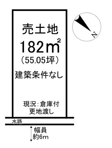 出雲市斐川町直江　売土地の土地図