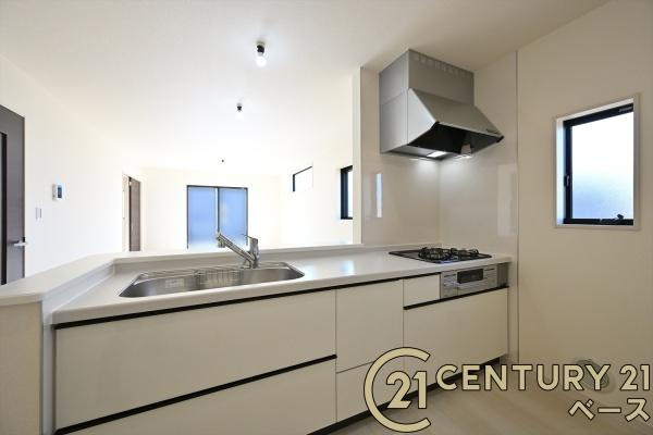 リーブルガーデン東九条町 ／新築一戸建のキッチン|■収納力と使いやすさを追求したシステムキッチンです！■