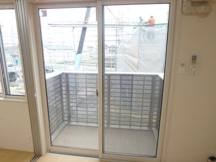 コーポ陽だまり　Aのバルコニー