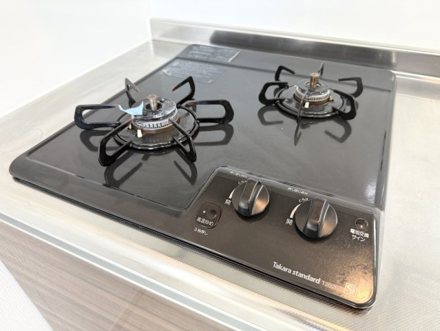 MAISON SOLEILのキッチン|調理が焦げ始めたら自動で消火する安心安全のガスコンロ