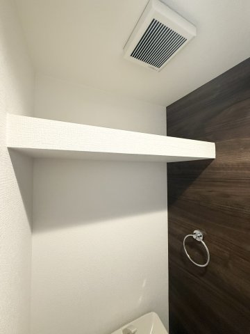 MAISON SOLEILの収納|トイレの中にも棚がついています