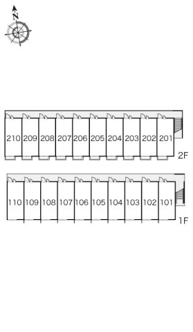 レオパレスＳｕｒｆ　Ｒｉｄｅｒのその他|間取り配置図です。