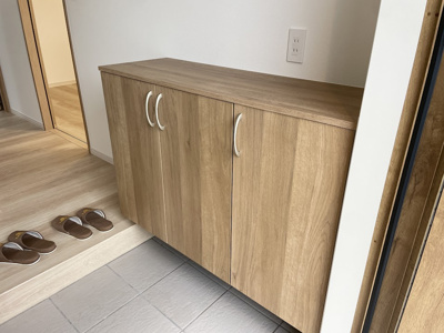 【収納】 | 東根市神町西【新築建売】 | 大きいシューズボックスはどんどん増える靴を散らかさずに収納できます。