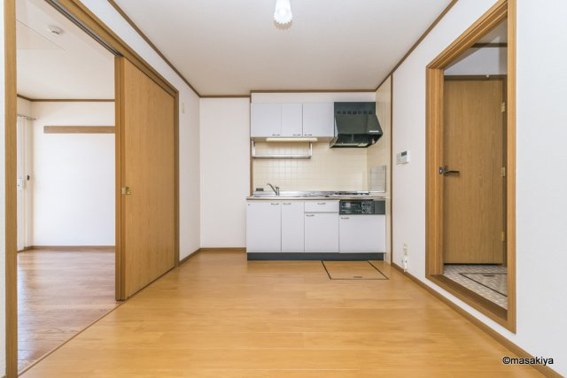 セピアコート若穂のキッチン|キッチン　ビルトインコンロ付
室内写真は同じ建物内の2DKタイプの物です。参考にご覧下さい
