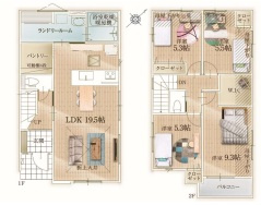 4LDKの大人気の間取りになります