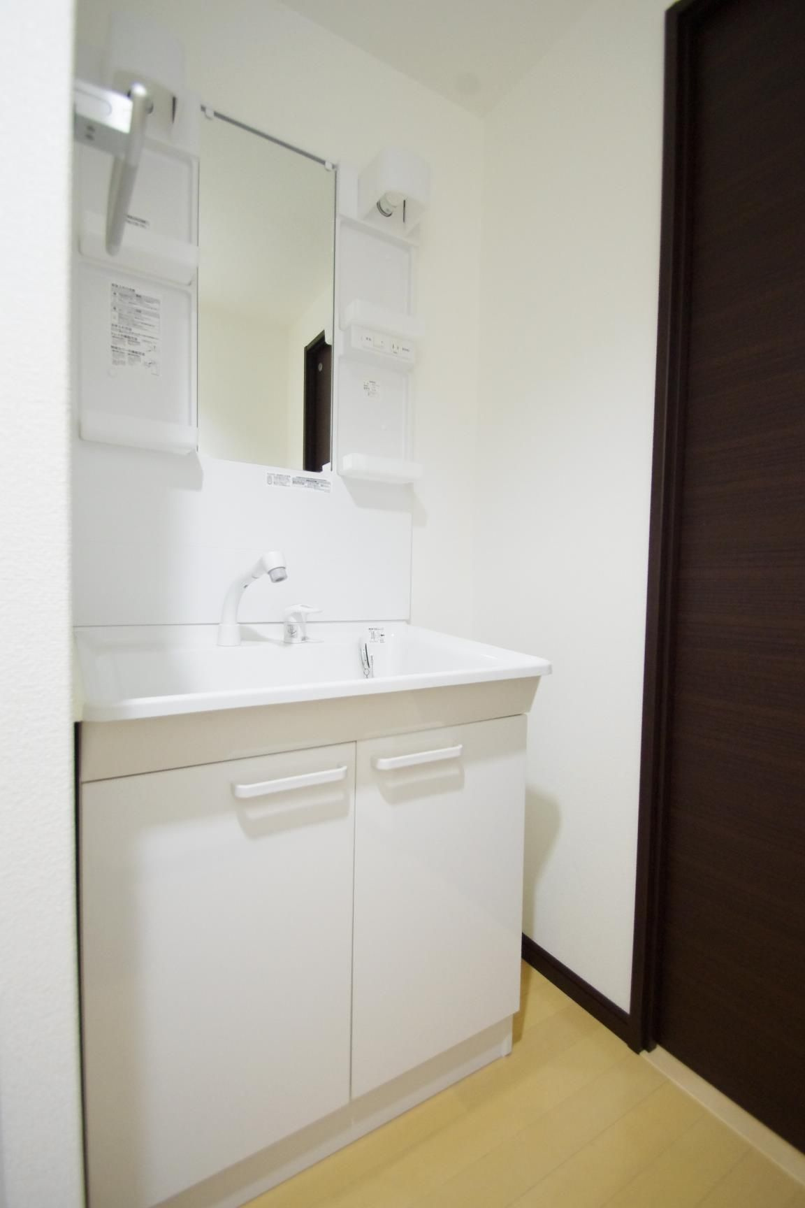 熊本市南区幸田１丁目の賃貸マンションの独立洗面台