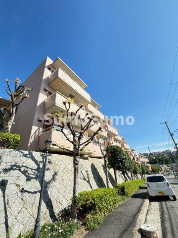 明石市朝霧北町のアパートの外観|外はこのようになっています