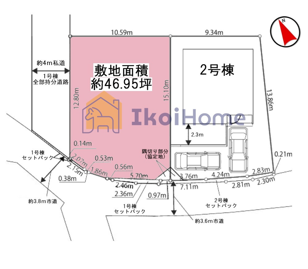 神戸市西区玉津町今津1期　1号地　土地の土地図|高津橋小学校徒歩12分！玉津中学校徒歩6分！周辺スーパなどお買い物施設充実で便利な立地です！
