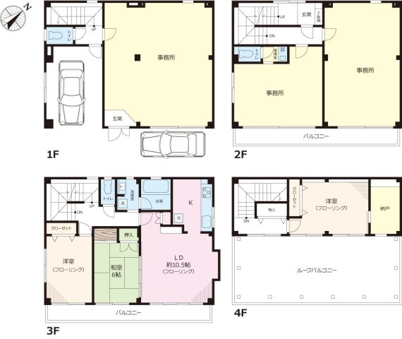 カーサユカリⅢの間取り