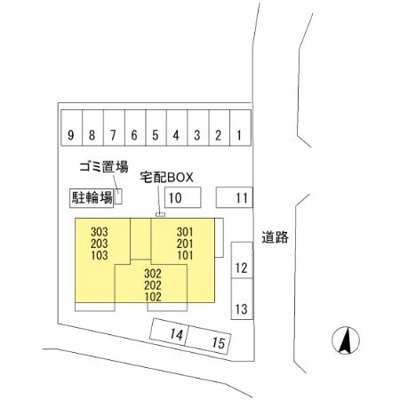 【区画図】 | クランツ北井門Ｃ