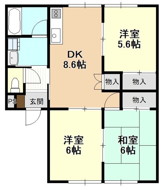 ピアー横手の間取り