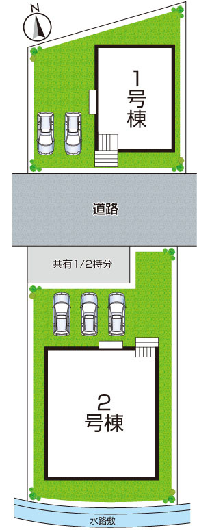 西脇市小坂町　第4期　新築一戸建ての区画図|全２区画