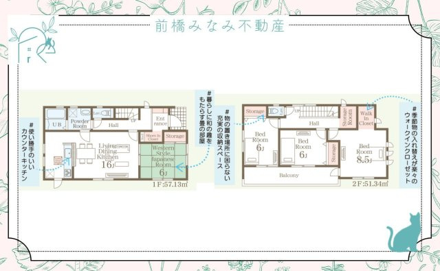 渋川市八木原第13　１号棟(全５棟)　リーブルガーデン　新築建売分譲の地図