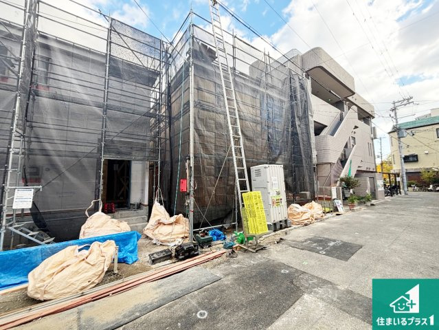 大阪市生野区田島　第4期　新築一戸建ての外観|現在建築中！落ち着いた街並みで新生活を始めることが出来そう！周辺の物件も併せてご紹介させて頂きます！