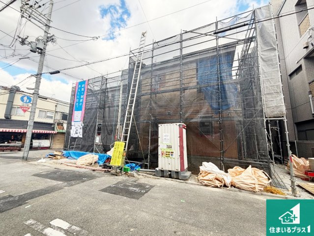 大阪市生野区田島　第4期　新築一戸建ての外観|現在の進捗状況です！順調に作業進行中、完成が待ち遠しいです！詳細の間取り等、お気軽にお問い合わせください！