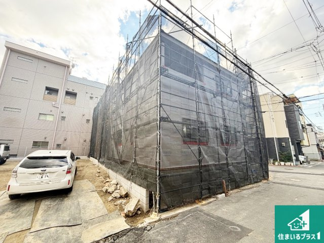 大阪市生野区田島　第4期　新築一戸建ての外観|現在建築中！落ち着いた街並みで新生活を始めることが出来そう！周辺の物件も併せてご紹介させて頂きます！