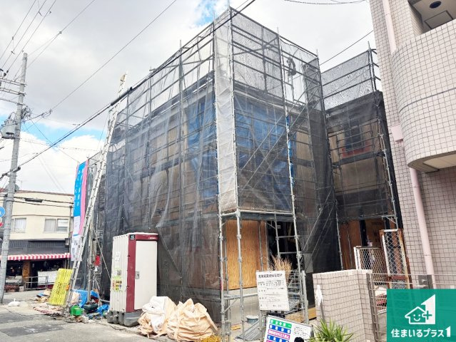 大阪市生野区田島　第4期　新築一戸建ての外観|現在の進捗状況です！順調に作業進行中、完成が待ち遠しいです！詳細の間取り等、お気軽にお問い合わせください！