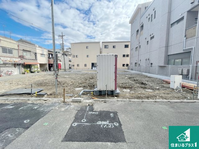 大阪市生野区田島　第4期　新築一戸建ての外観|周辺は落ち着いた街並みの住宅地！子育てがしやすい住環境です！まだ未完成ですが、現地でしかわからない事もございます。是非一度ご覧ください。