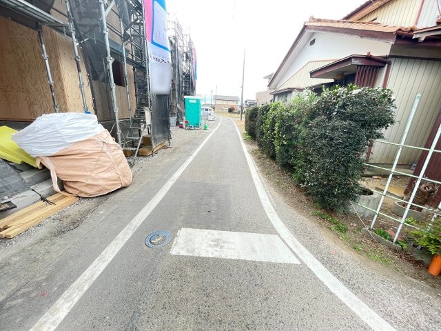 新築戸建・新築建売　太田市新田木崎町第10　木崎小・木崎中の前面道路含む現地写真