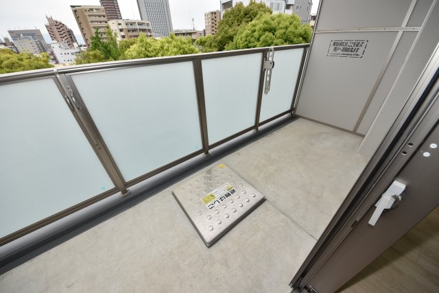 ブルー・エ・グリ上町台のバルコニー