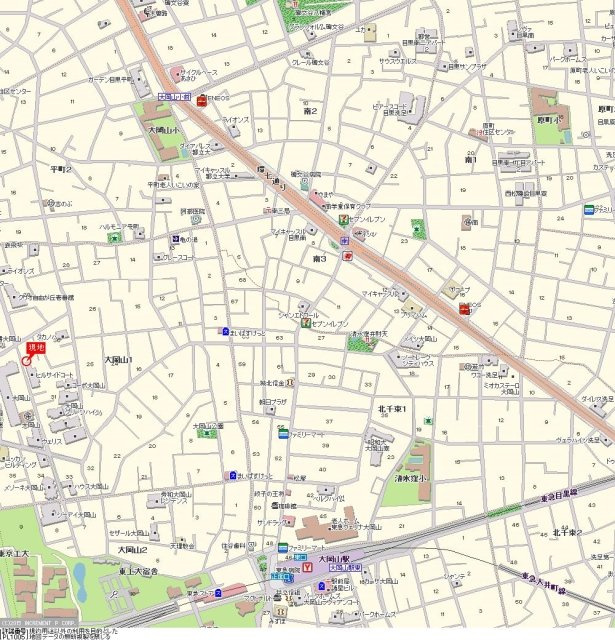 アサカシオン大岡山の地図
