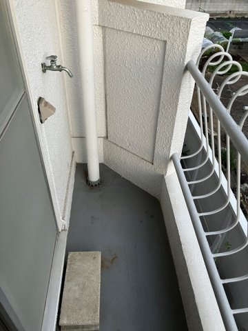 武蔵野サンハイツのバルコニー