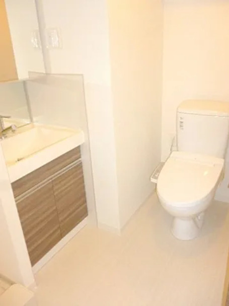 メイクスデザイン住吉アジールコートの洗面所