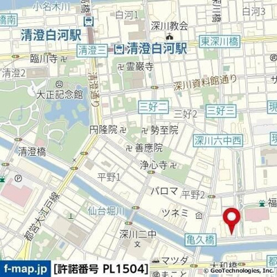 【地図】 | プレール・ドゥーク清澄白河
