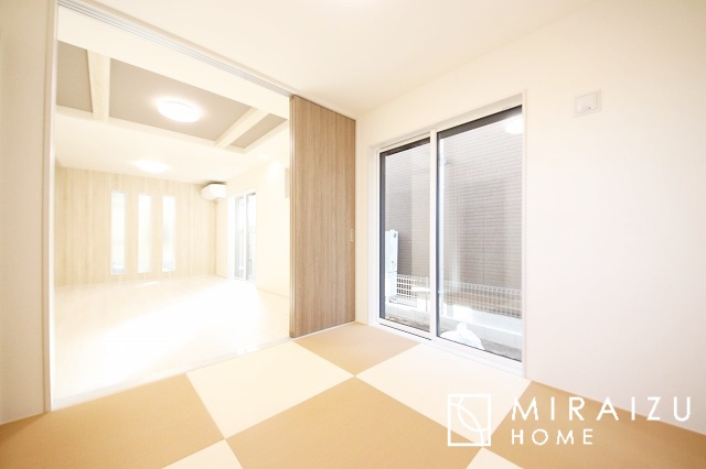 【和室】 | 建物完成につき、実際のお部屋をごゆっくりご見学いただけます。お休みの日にご家族で見学はいかがでしょう。