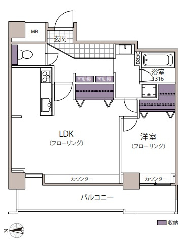 【間取り】 | ネクサス百道レジデンシャルタワー☆仲介手数料無料☆