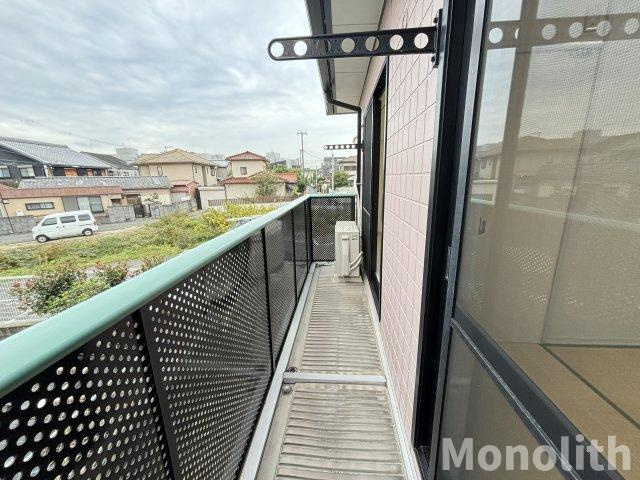 リバーサイド忠岡A棟のバルコニー