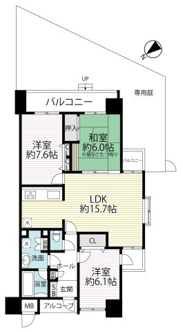 ＪＲ東海道本線「瀬田」駅まで徒歩９分◆専用庭付き３ＬＤＫ◆陽当たり良好◆コスモ瀬田