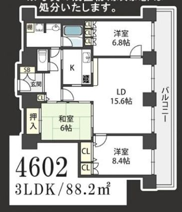 オークプリオタワーの間取り
