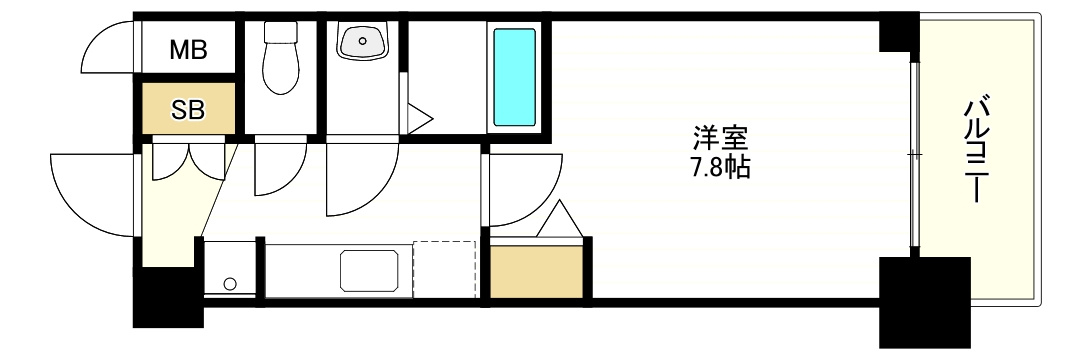 ソルテラス大阪BAY STATION SIDEの間取り