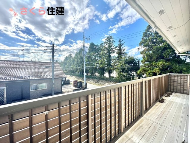 野木町若林　ノルディックハウスのバルコニー|家族全員分の布団もゆったり並べられる広々バルコニー！